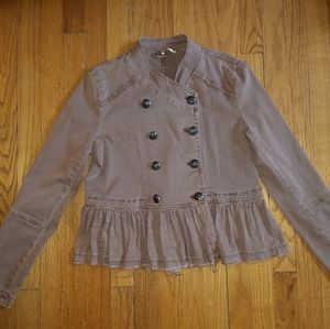 Peplum Mauve Military Jacket